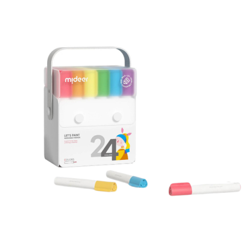 Toate Produsele - Set de markere lavabile, 24 culori