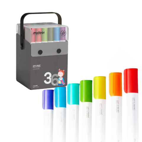 Toate Produsele - Set de markere semitransparente cu vârf dublu, 36 culori