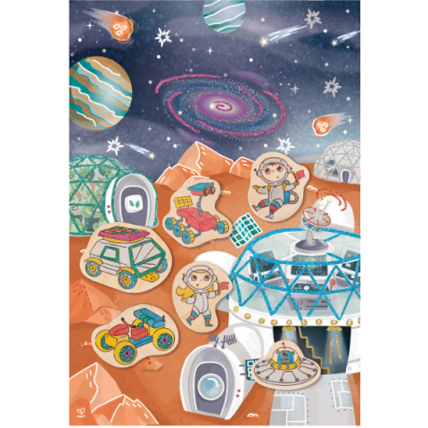 Set magnetic "Expediția pe Marte" [3]