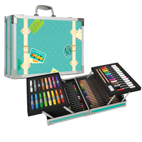 Toate Produsele - Set pentru desen și creativitate în valiză verde