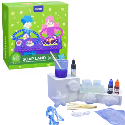 Baloane de sșpun - Set pentru experimente științifice „Atelier de săpun parfumat”
