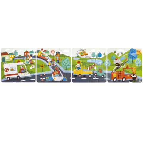 Set puzzle 4 în 1 "Operațiunea de salvare" [1]