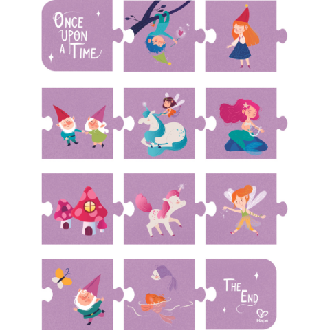 Set puzzle 4 în 1 "Poveste fermecată" [4]