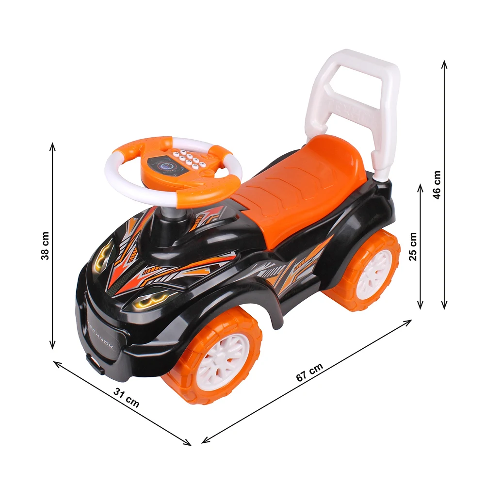 Tolocar cu spătar și volan, model sport ,Technok (6672) [3]