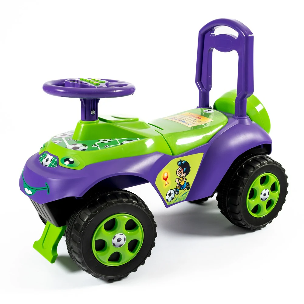 Tolocare pentru copii - Tolocar cu volan muzical în limba română, verde, Doloni (0142/02)