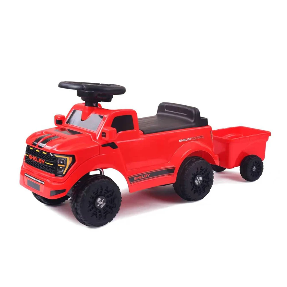 Tolocare pentru copii - Tolocar pentru copii Ford F-150 cu remorcă și muzică, roșu (14520)