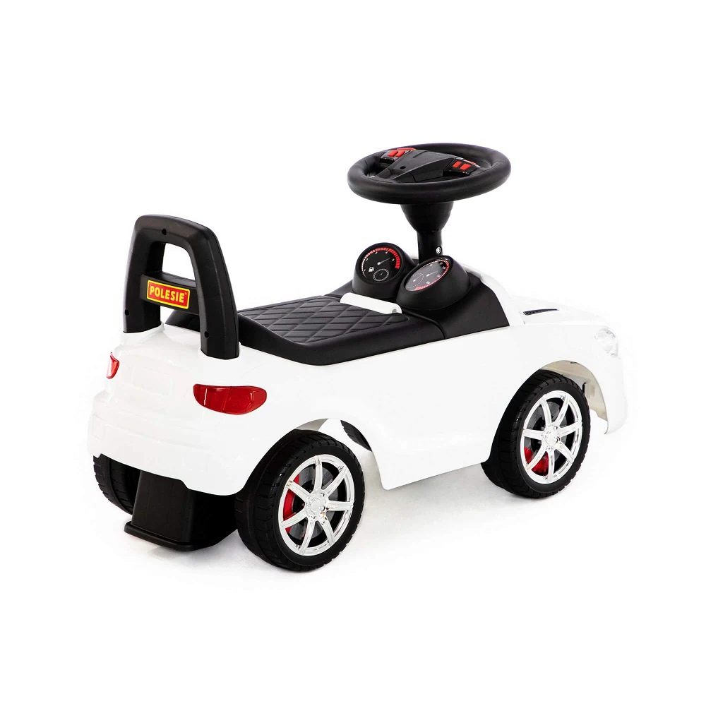 Tolocar SuperCar pentru copii cu volan muzical, alb, Polesie (84514) [3]