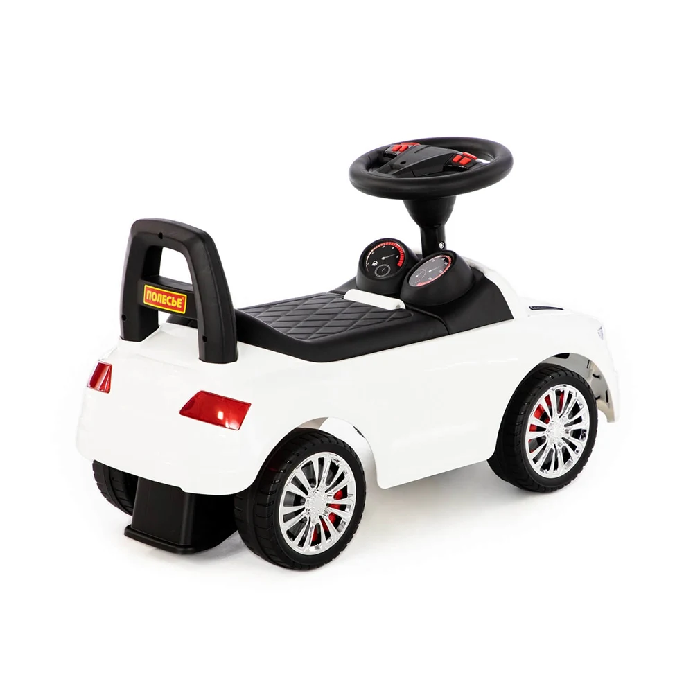 Tolocar SuperCar pentru copii cu volan muzical, alb, Polesie (84552) [3]