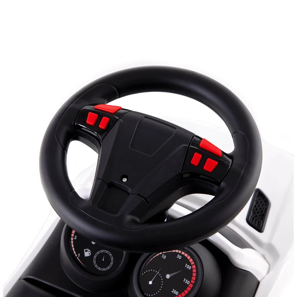 Tolocar SuperCar pentru copii cu volan muzical, alb, Polesie (84606) [4]