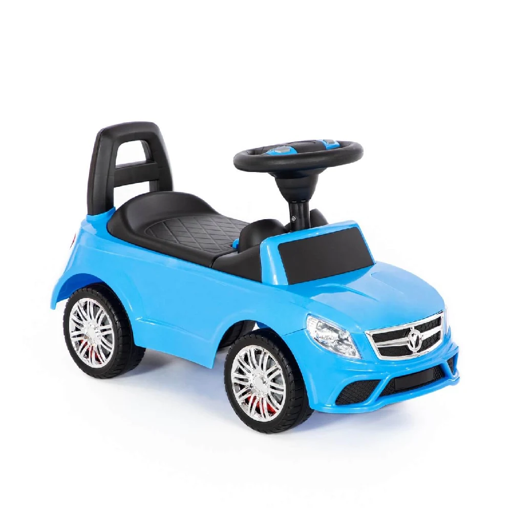 Tolocar SuperCar pentru copii cu volan muzical, albastru, Polesie (84484) [5]