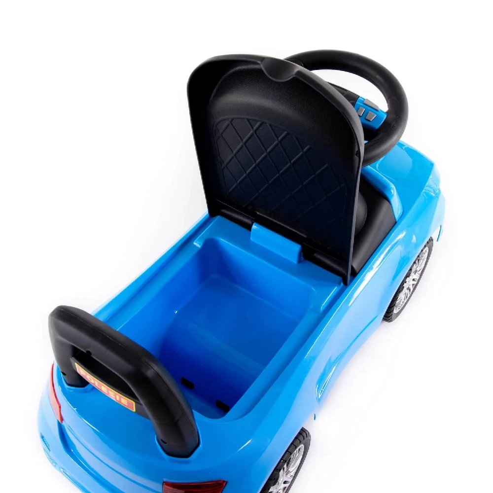 Tolocar SuperCar pentru copii cu volan muzical, albastru, Polesie (84484) [10]