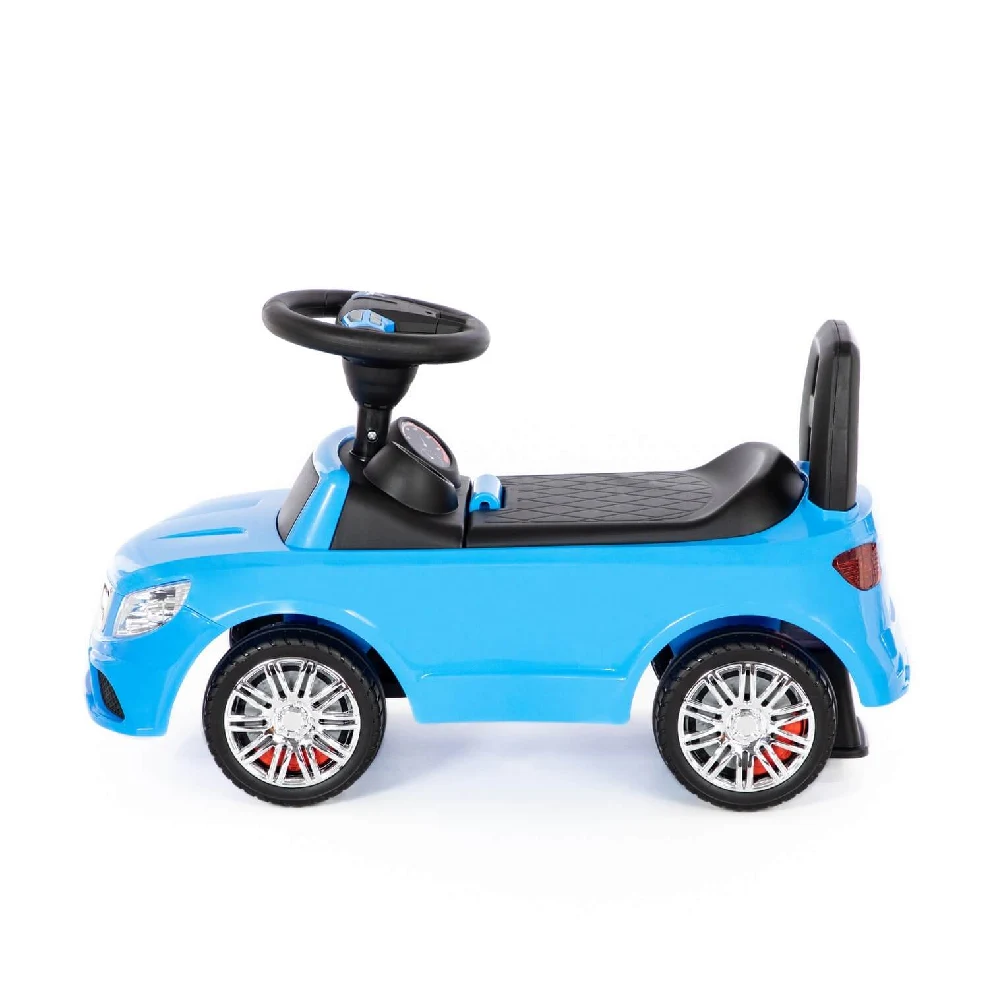 Tolocar SuperCar pentru copii cu volan muzical, albastru, Polesie (84484) [1]