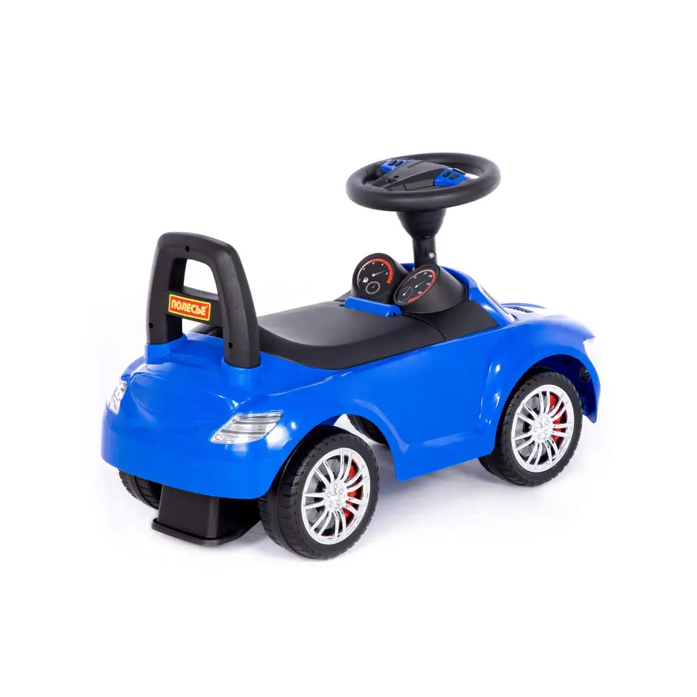 Tolocar SuperCar pentru copii cu volan muzical, albastru, Polesie (94872) [2]