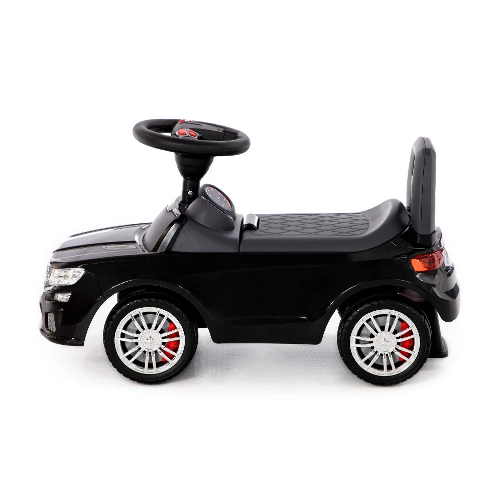 Tolocar SuperCar pentru copii cu volan muzical, negru, Polesie (84613) [1]