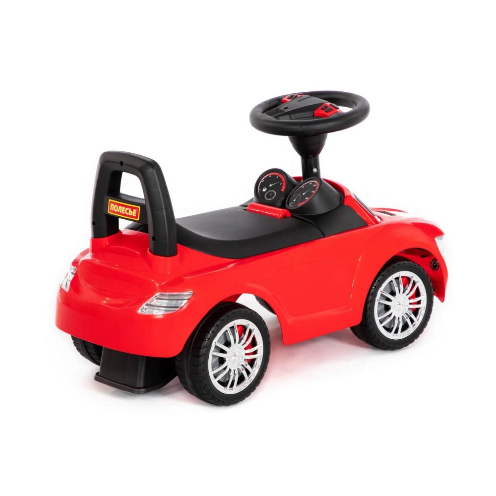 Tolocar SuperCar pentru copii cu volan muzical, roșu, Polesie (84460) [3]