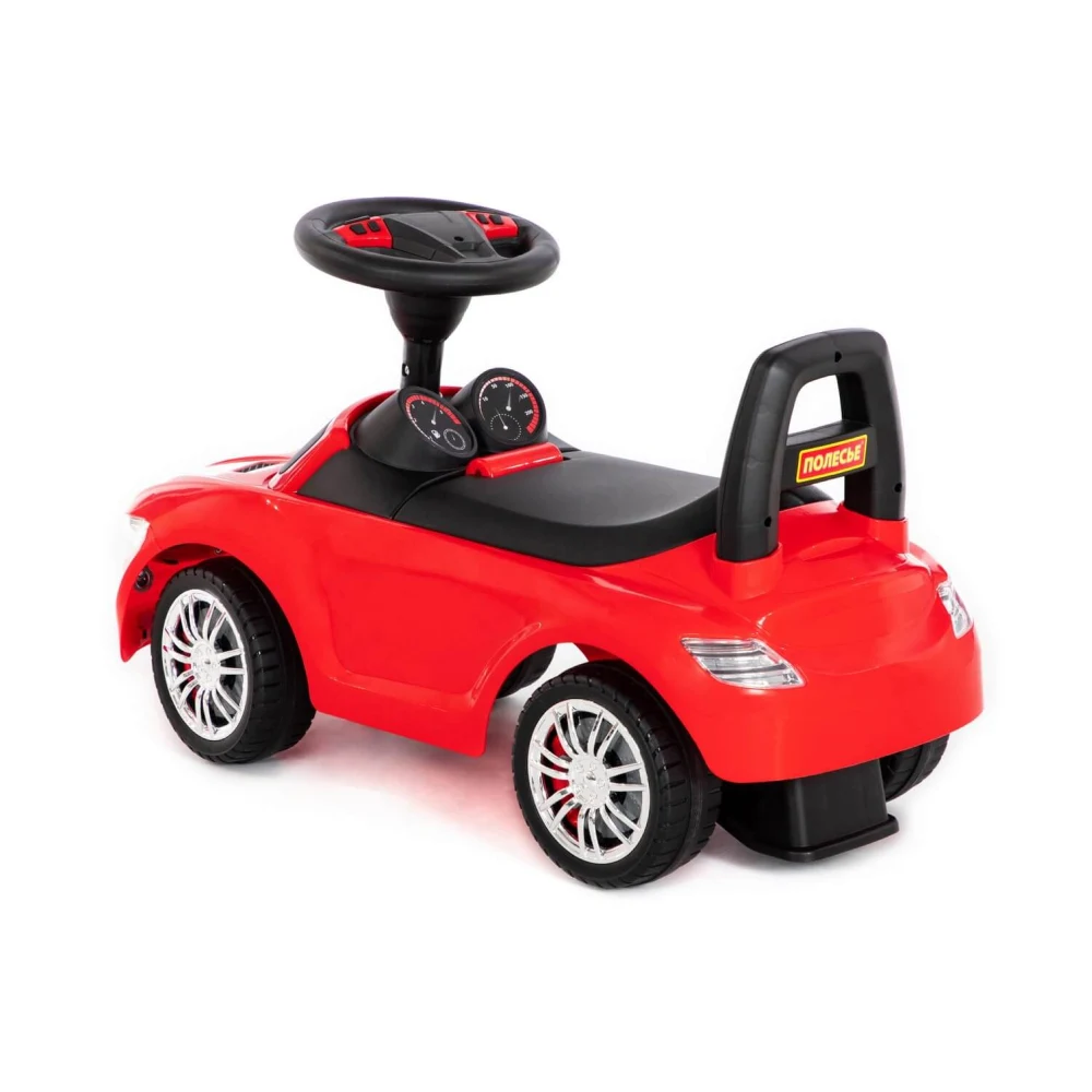 Tolocar SuperCar pentru copii cu volan muzical, roșu, Polesie (84460) [2]