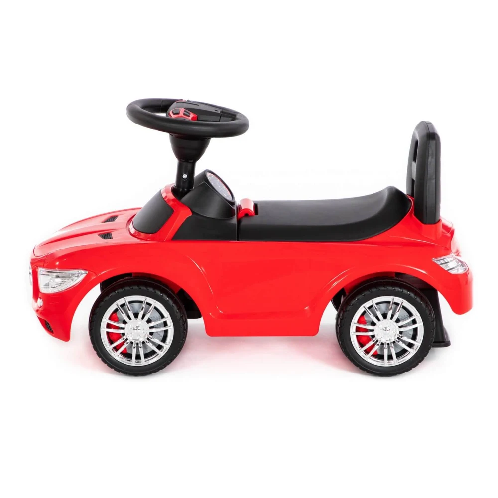 Tolocar SuperCar pentru copii cu volan muzical, roșu, Polesie (84460) [1]