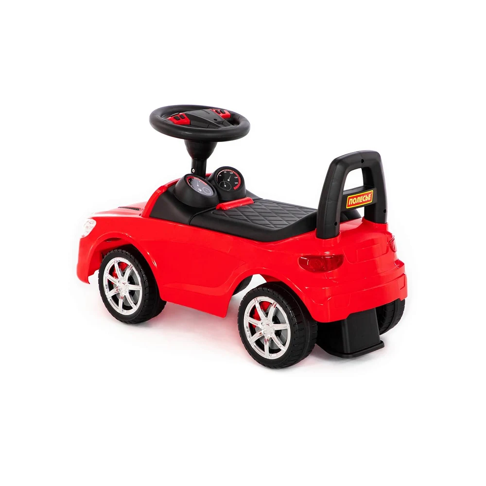 Tolocar SuperCar pentru copii cu volan muzical, roșu, Polesie (84507) [2]