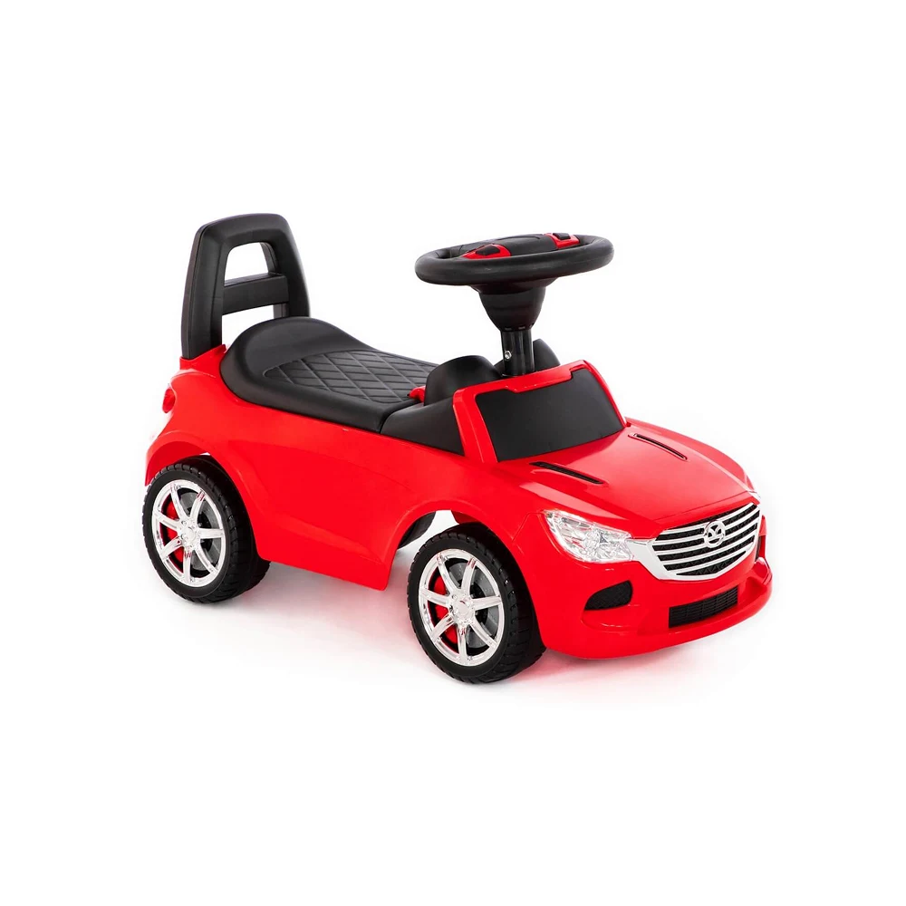 Tolocar SuperCar pentru copii cu volan muzical, roșu, Polesie (84507) [4]