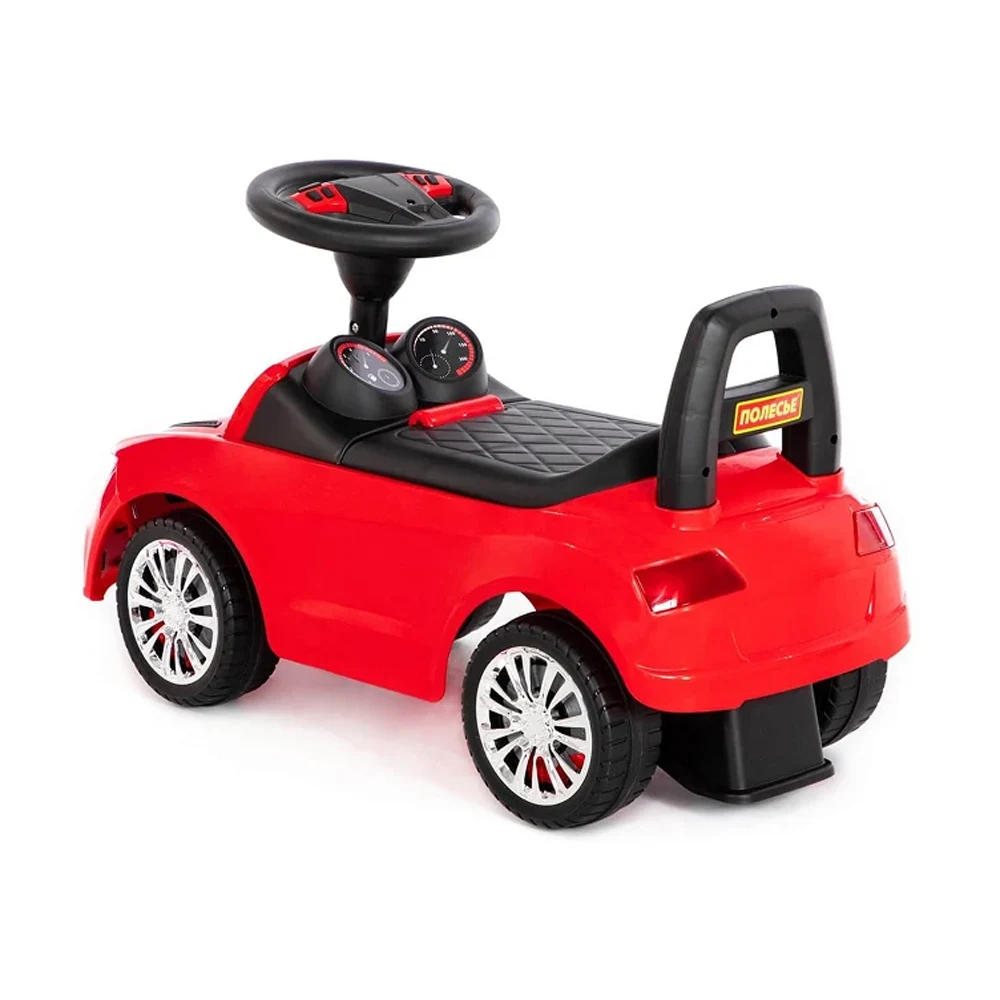 Tolocar SuperCar pentru copii cu volan muzical, roșu, Polesie (84545) [2]