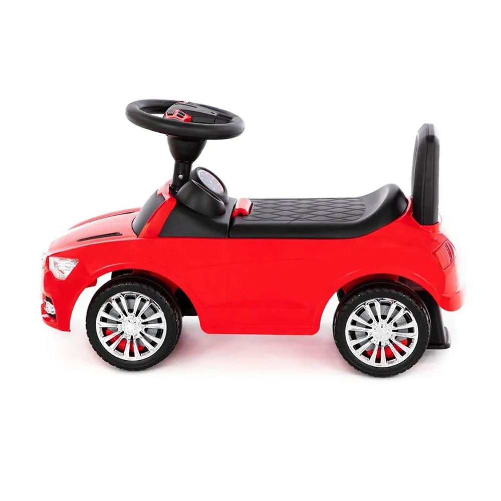 Tolocar SuperCar pentru copii cu volan muzical, roșu, Polesie (84545) [1]