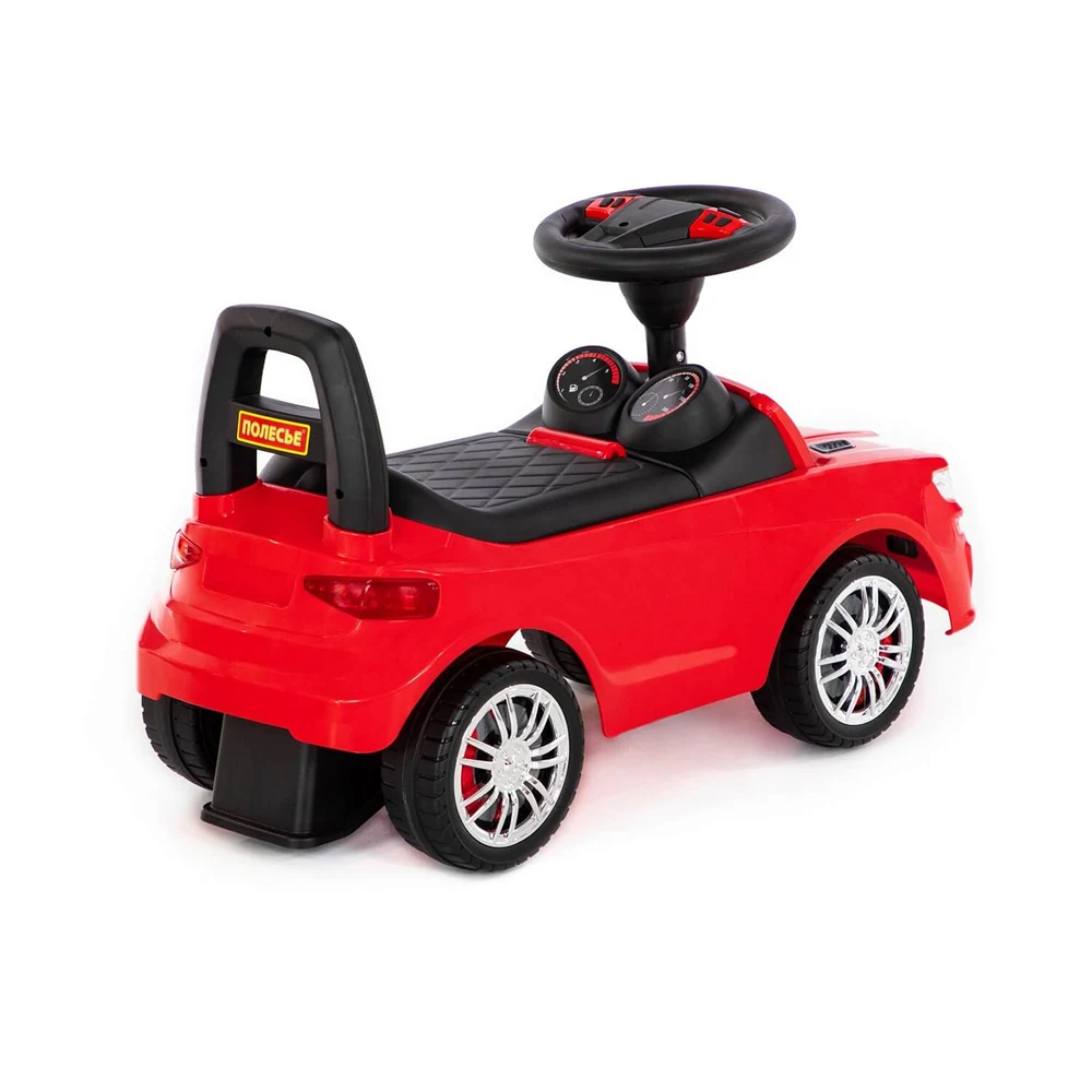 Tolocar SuperCar pentru copii cu volan muzical, roșu, Polesie (84590) [3]
