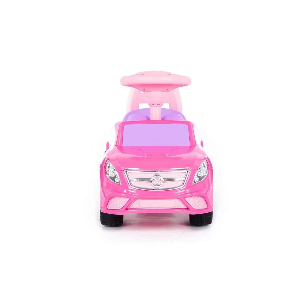 Tolocar SuperCar pentru copii cu volan muzical, roz, Polesie (84491) [6]