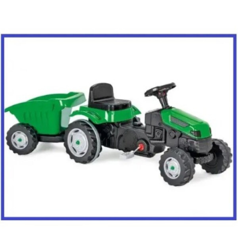 Tractor cu remorca ACTIVE, roșu/verde [19]