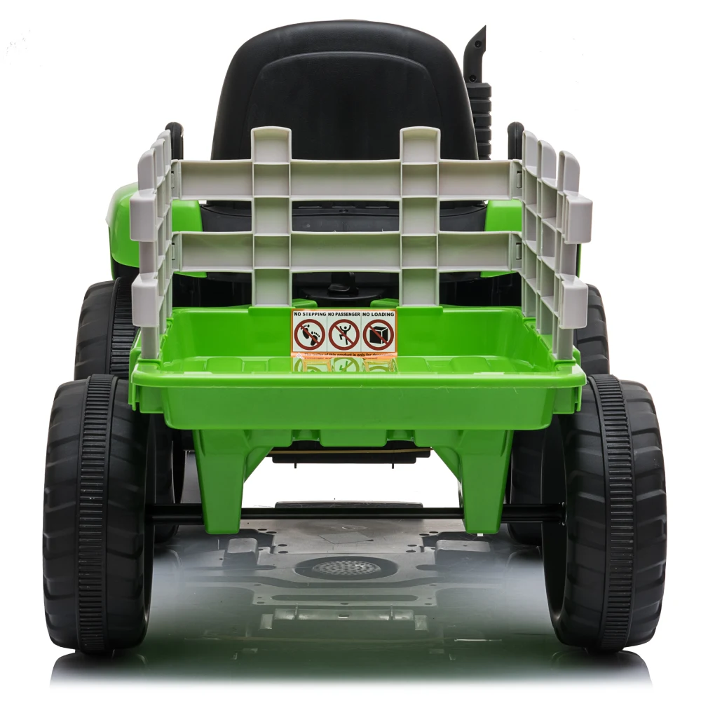 Tractor electric pentru copii cu remorcă, verde (MX611/2) [3]