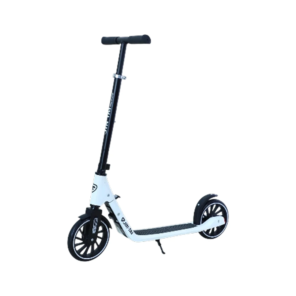 Trotinete cu 2 roți - Trotinetă pentru copii cu 2 roți, ghidon reglabil și frână de picior, alb, RTM Scooter (66991)