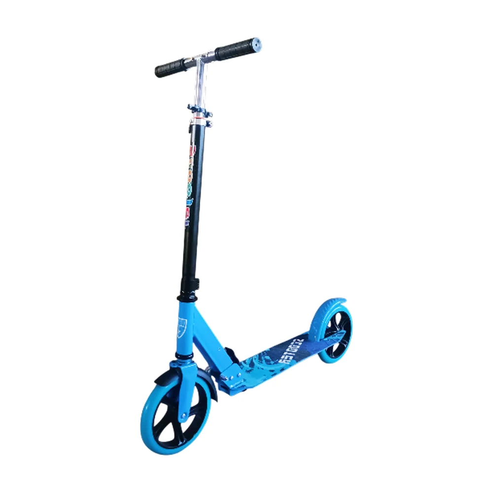 Trotinete cu 2 roți - Trotinetă pentru copii cu 2 roți, ghidon reglabil și frână de picior, albastru, RTM Scooter (16581)