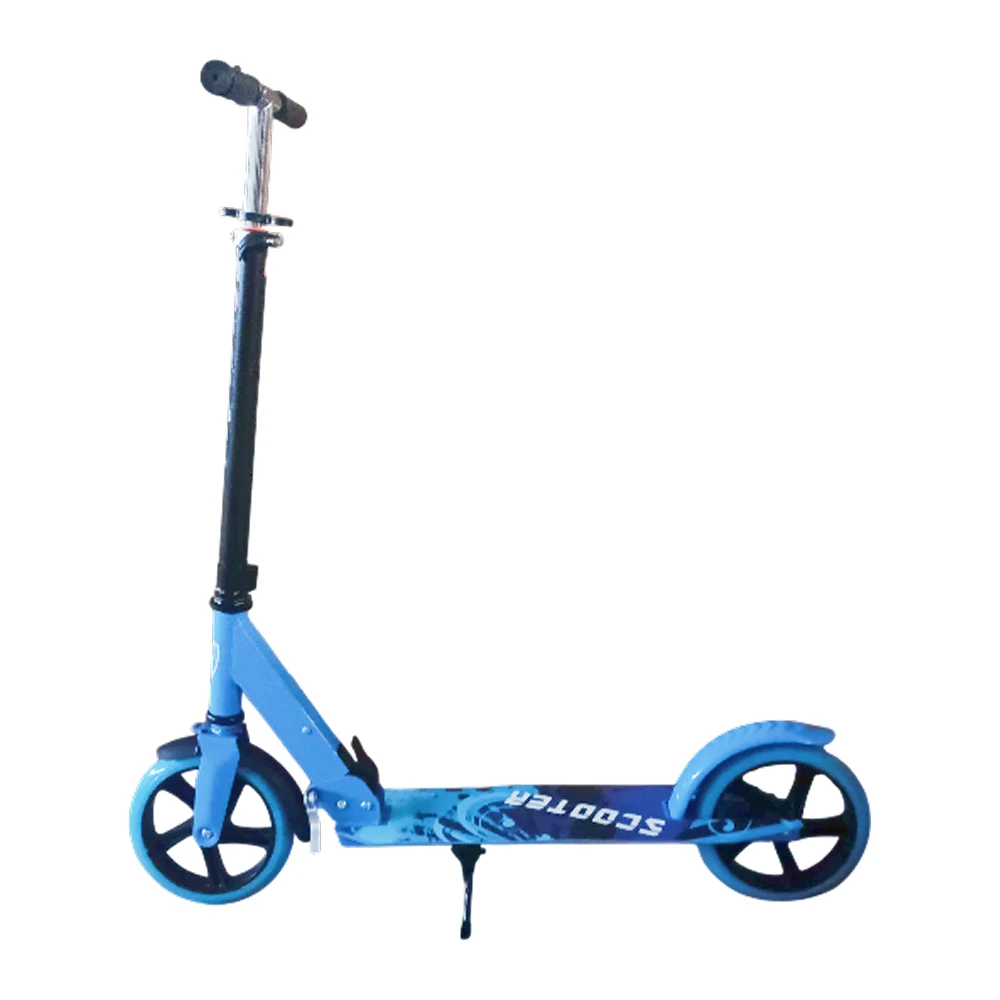 Trotinetă pentru copii cu 2 roți, ghidon reglabil și frână de picior, albastru, RTM Scooter (16581) [1]