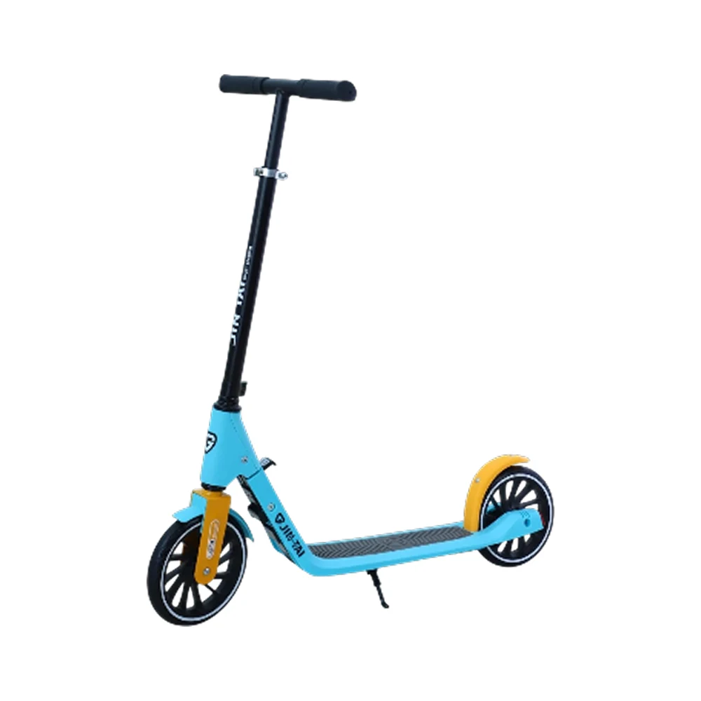 Trotinete cu 2 roți - Trotinetă pentru copii cu 2 roți, ghidon reglabil și frână de picior, albastru, RTM Scooter (66992)