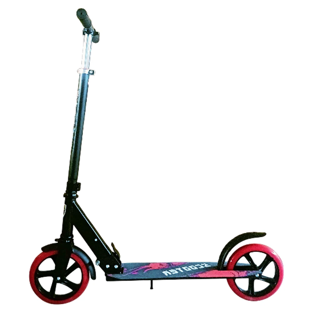 Trotinetă pentru copii cu 2 roți, ghidon reglabil și frână de picior, roșu, RTM Scooter (16580) [1]