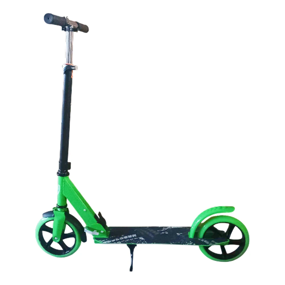 Trotinetă pentru copii cu 2 roți, ghidon reglabil și frână de picior, verde, RTM Scooter (16582) [1]
