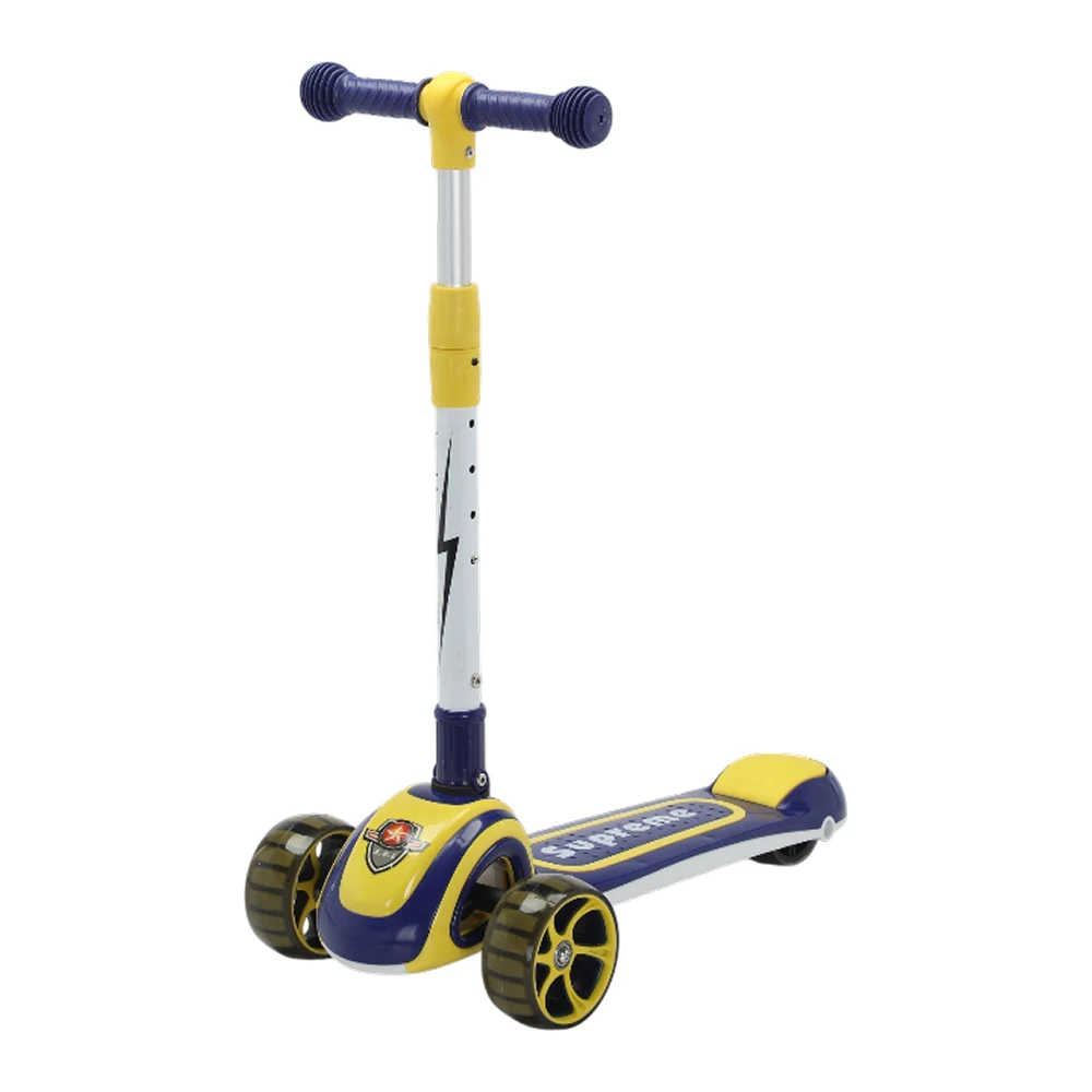 Trotinete pentru copii - Trotinetă pentru copii cu 3 roți luminoase, muzică și lumini, albastru, RTM Scooter (51801)