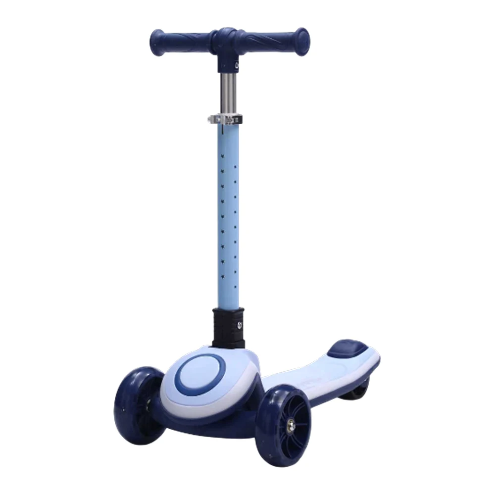 Trotinete pentru copii - Trotinetă pentru copii cu 3 roți luminoase, platformă și ghidon cu lumini, albastru, RTM Scooter (42568)