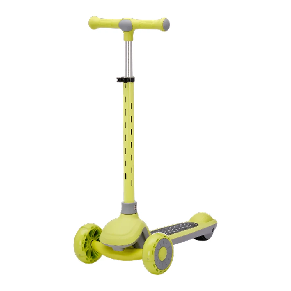 Trotinete pentru copii - Trotinetă pentru copii cu 3 roți luminoase, platformă și ghidon cu lumini, verde, RTM Scooter (43817)
