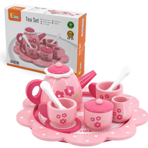 Toate Produsele - Veselă din lemn "Set de ceai"