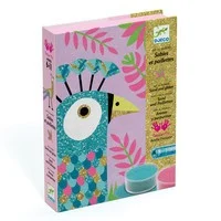Atelier creativ cu nisip si sclipici Pasari, Djeco [6]
