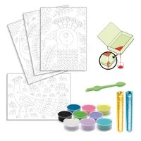 Atelier creativ cu nisip si sclipici Pasari, Djeco [2]