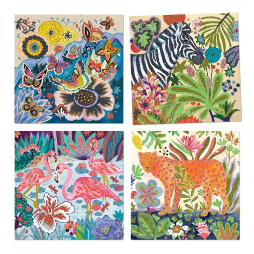 Atelier creativ cu sclipici Tropico, Djeco [3]