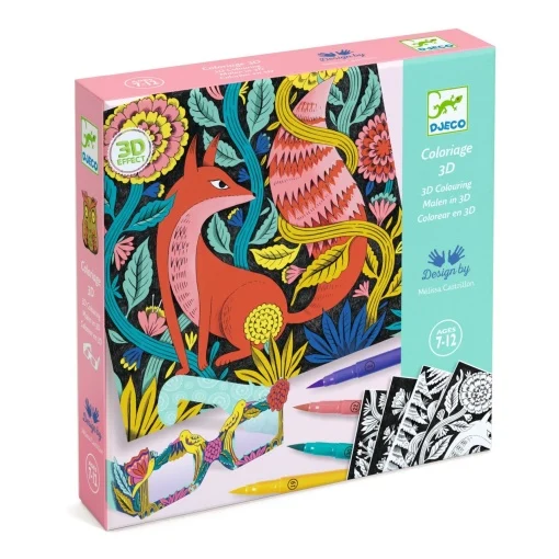 Atelier de colorat 3D Fantezie in padure, Djeco [2]