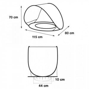 Cort UV50 cu minipiscina LUDI [6]