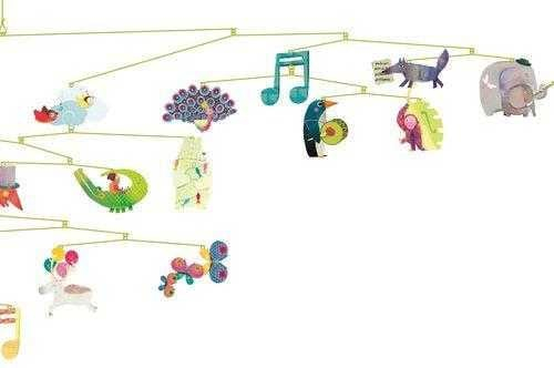 Decoratie mobila Animale vesele, Djeco [2]