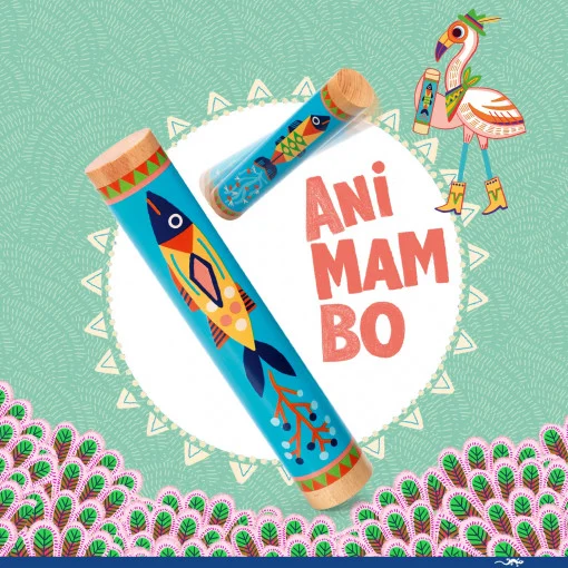 Instrument muzical Rain stick din lemn, Djeco [2]