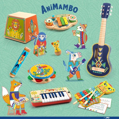 Instrument muzical Rain stick din lemn, Djeco [4]