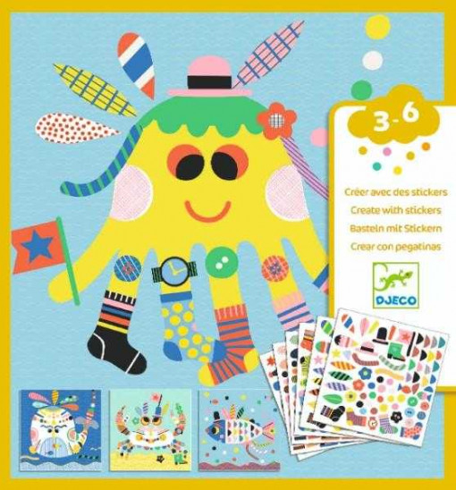 Joc creativ colaje Creaturi marine, Djeco [1]
