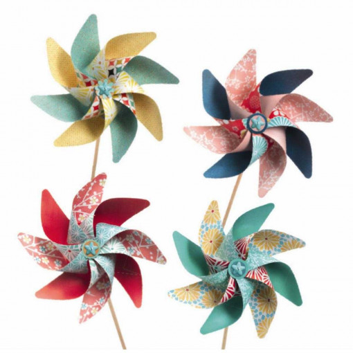 Joc creativ DIY Moristi de vant model cu flori, Djeco [3]