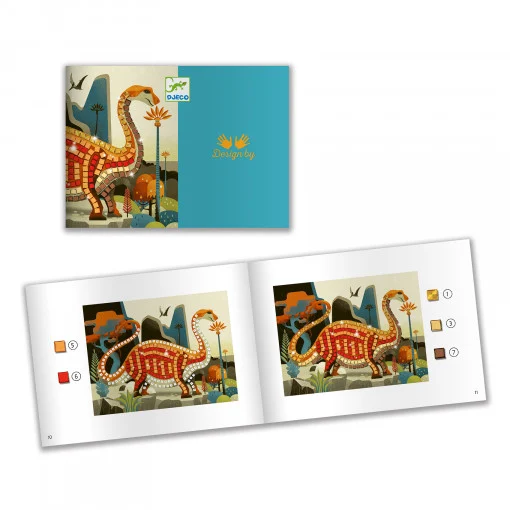 Joc creativ mozaic Dinozauri, Djeco [3]